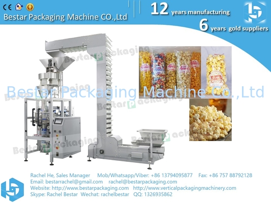 Máquina de embalaje de palomitas de maíz de 50 g con ascensor Z BSTV-160A