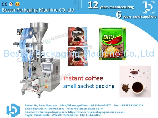 Máquina de embalaje de café instantáneo, bolsa de bolsas de sello de 3 lados BSTV-160A