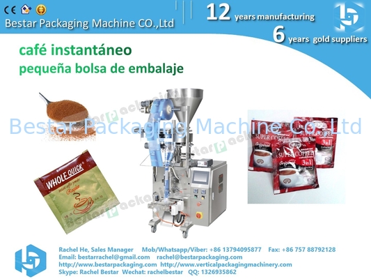 Máquina de embalaje de café instantáneo, bolsa de bolsas de sello de 3 lados BSTV-160A