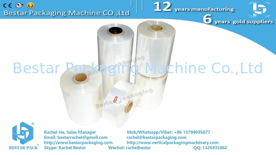 Película de plástico laminada PET/PE para envases de bocadillos con máquina de pesado Bestar