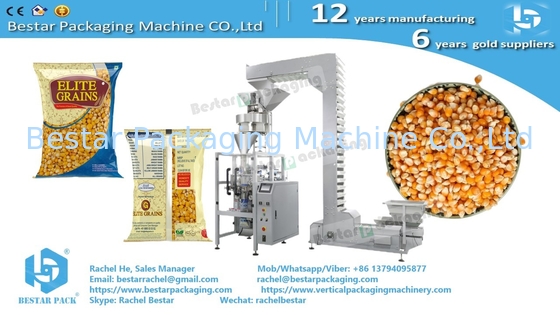 Granos de maíz 2 kg bolsa máquina de embalaje automática de pesaje con sistema de copa volumétrica BSTV-550BZ
