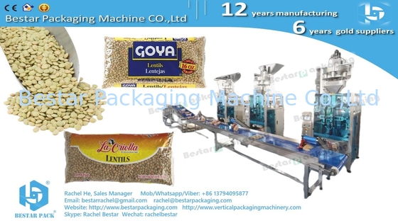 Granos de maíz 2 kg bolsa máquina de embalaje automática de pesaje con sistema de copa volumétrica BSTV-550BZ