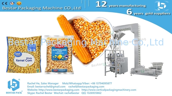 Granos de maíz 2 kg bolsa máquina de embalaje automática de pesaje con sistema de copa volumétrica BSTV-550BZ