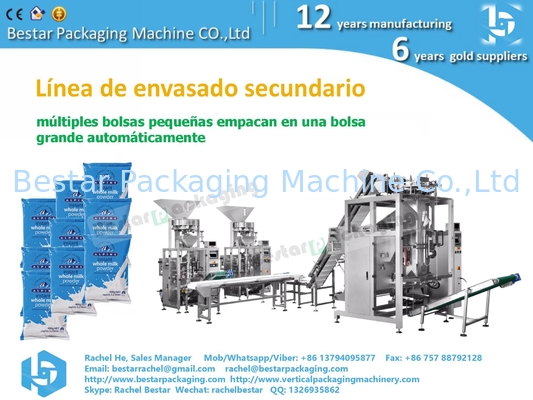 Máquina de embalaje automática con 12 cabezas de cuenta de balanza y pesaje de ambas funciones BSTV-450AZ