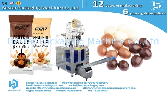 Confeccionadora automática para el contejo de bolsas de chocolate