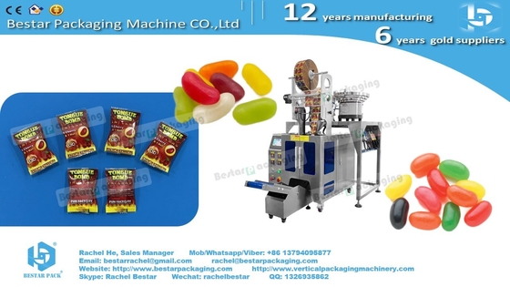 Máquina de embalaje de alimentos para perros que cuenta y empaca automáticamente en bolsa