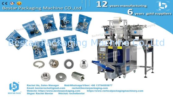 Máquina automática de embalaje de tornillos, tuercas y arandelas con función de conteo y alimentación manual