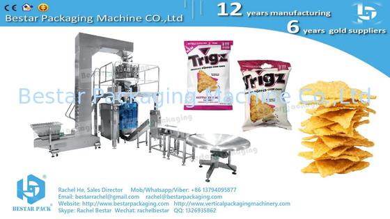 Máquina de embalaje automática de chips de maíz con detector de metales vertical BSTV-450AZ