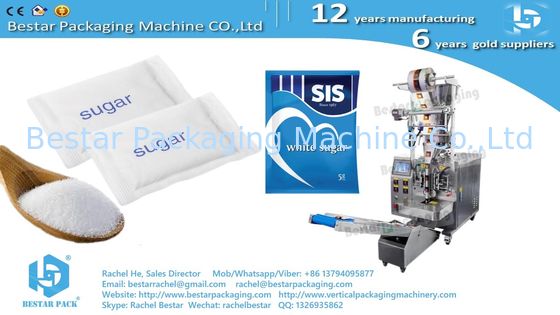 Máquina de embalaje automática para bastoncillas de azúcar, pesadora de varias cabezas con función de descarga de fuerza BSTV-450AZ
