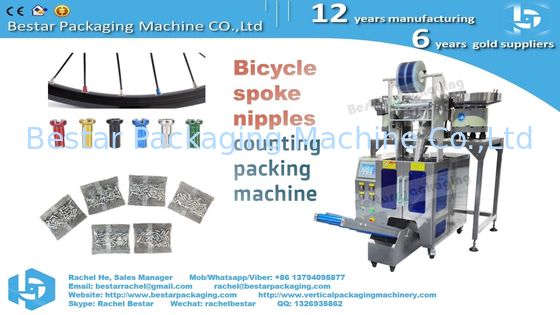 Máquina empacadora de cabecillas de radios de bicicleta con 4 cuencos de conteo automático