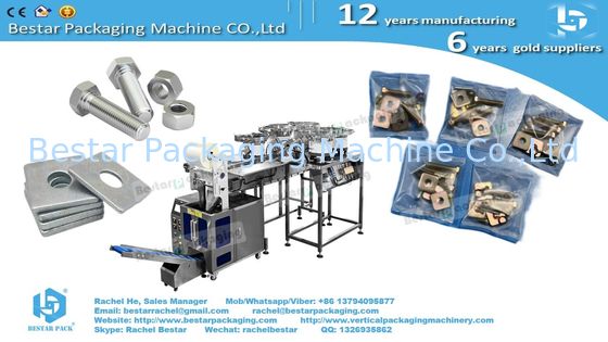 Máquina de embalaje de muebles de hardware con cuencos de cuenta de 4pcs y transportador de cubo personalizado