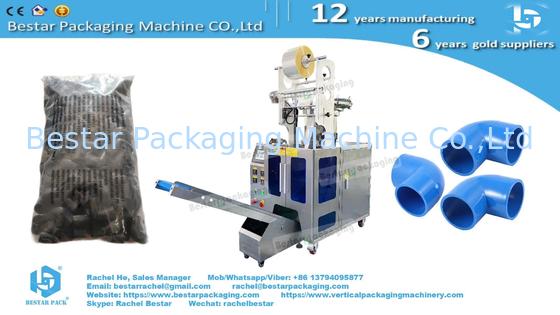 Plastic elbow fitting packing machine with automatic counting function