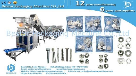 Furniture Hardware Counting and Packaging Machine with 12 Vibrations and Soundproof Enclosure