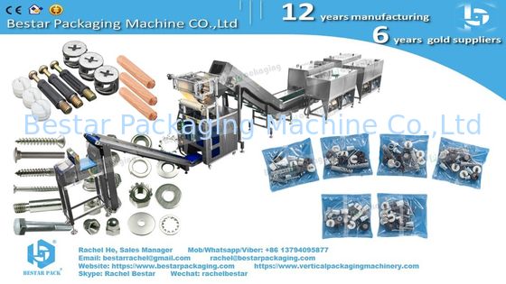 Furniture Hardware Counting and Packaging Machine with 12 Vibrations and Soundproof Enclosure