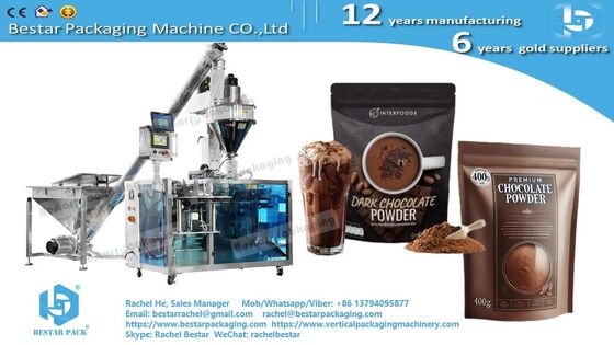 Máquina de embalaje Doypack de 8 estaciones con sellado hermético para 500 g de sal