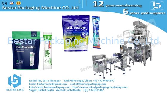 Coffee bean pouch with valve automatic weighing filling doypack machine