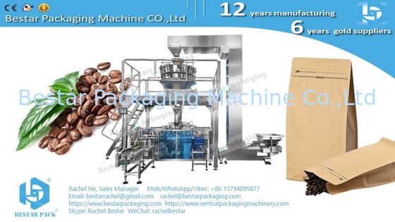 Tea leaf zipper bag automatic weighing packaging machine
