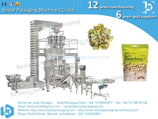 Máquina automática de embalaje vertical de nueces de pistacho