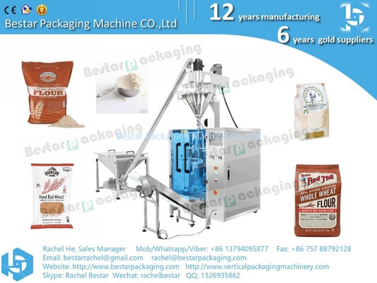 Máquina de embalaje de harina de trigo multifunción de alimentación y llenado automáticos
