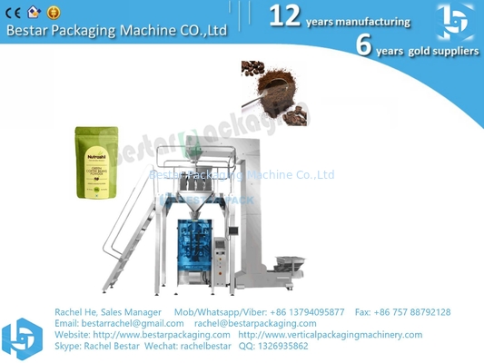 2020 Nuevo diseño máquina de embalaje de café de granos enteros película de rollo de PE