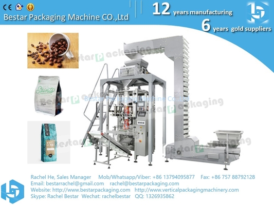 2020 Nuevo diseño máquina de embalaje de café de granos enteros película de rollo de PE