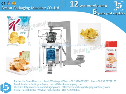 Precio de fábrica máquina de embalaje de granulados de alimentos con pesadora y pantalla táctil