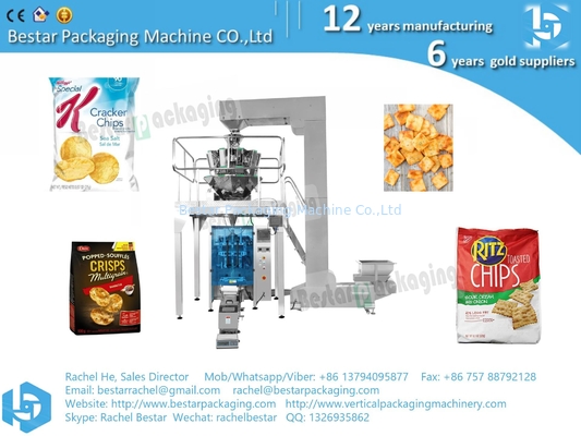 Precio de fábrica máquina de embalaje de granulados de alimentos con pesadora y pantalla táctil