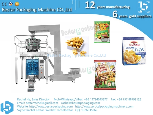 Precio de fábrica máquina de embalaje de granulados de alimentos con pesadora y pantalla táctil