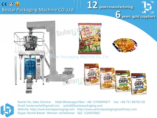 Precio de fábrica máquina de embalaje de granulados de alimentos con pesadora y pantalla táctil