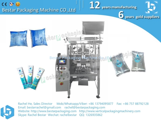 Máquina automática de llenado y sellado de bolsas de agua de 500ml, 1000ml, 2000ml, 5000ml