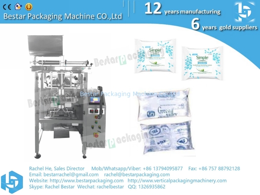 Máquina automática de llenado y sellado de bolsas de agua de 500ml, 1000ml, 2000ml, 5000ml