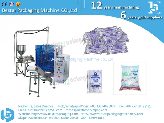 Máquina de embalaje de bolsas de agua de bebida directa y mineral de la norma CE