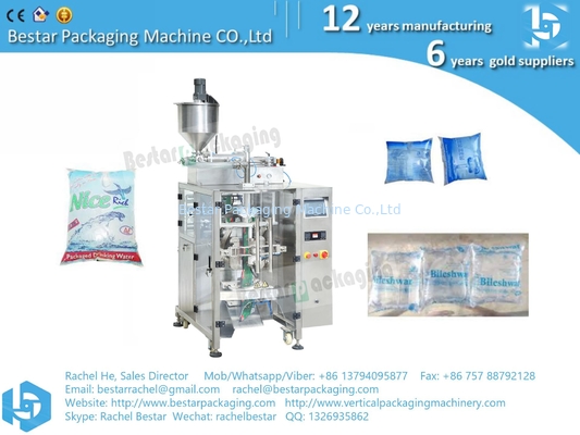 Máquina de embalaje de bolsas de agua de bebida directa y mineral de la norma CE