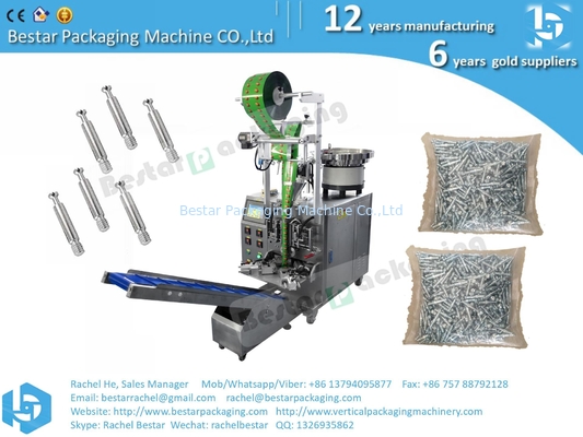 How to pack mix screws nails hardware into one pouch bag, Mejor máquina de contador de paquetes