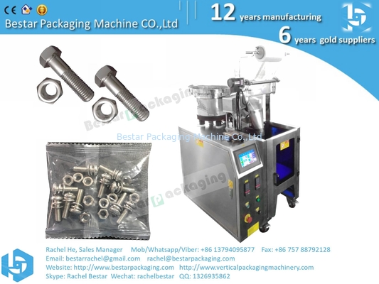 How to pack mix screws nails hardware into one pouch bag, Mejor máquina de contador de paquetes