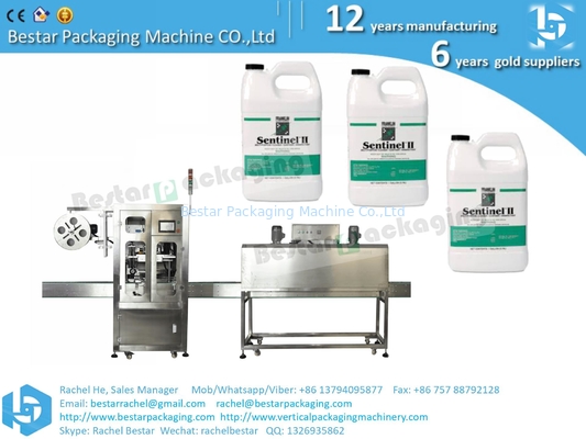 Máquina automática de etiquetado de etiquetas de orientación de botellas de desinfectante