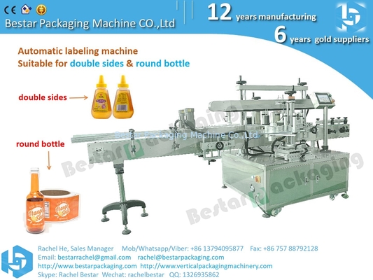 Máquina de etiquetado para botellas, botella de desinfectante, botella de gel de lavado de fabricante chino