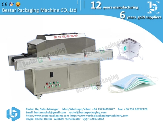 Máquina de esterilización con rayos ultravioleta para máscaras, máscaras faciales, máscaras de 3 capas