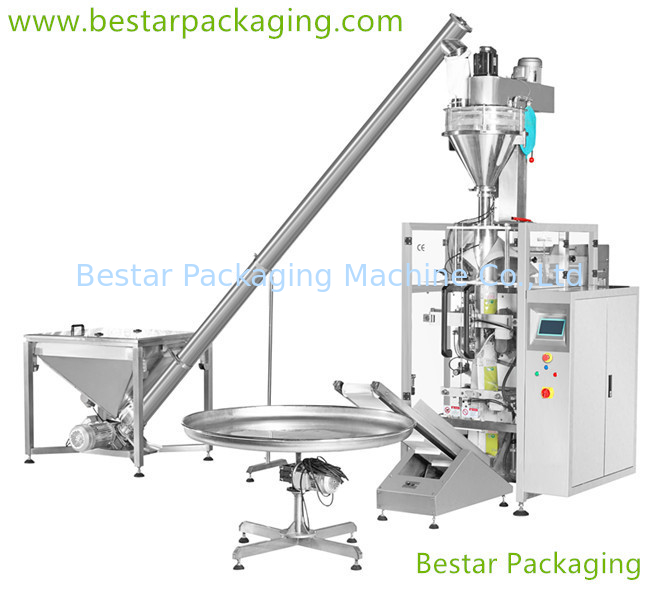 Máquina automática de embalaje de bolsas de polvo, con relleno Auger, transportador en espiral, transportador de producto ((HOT!!!)