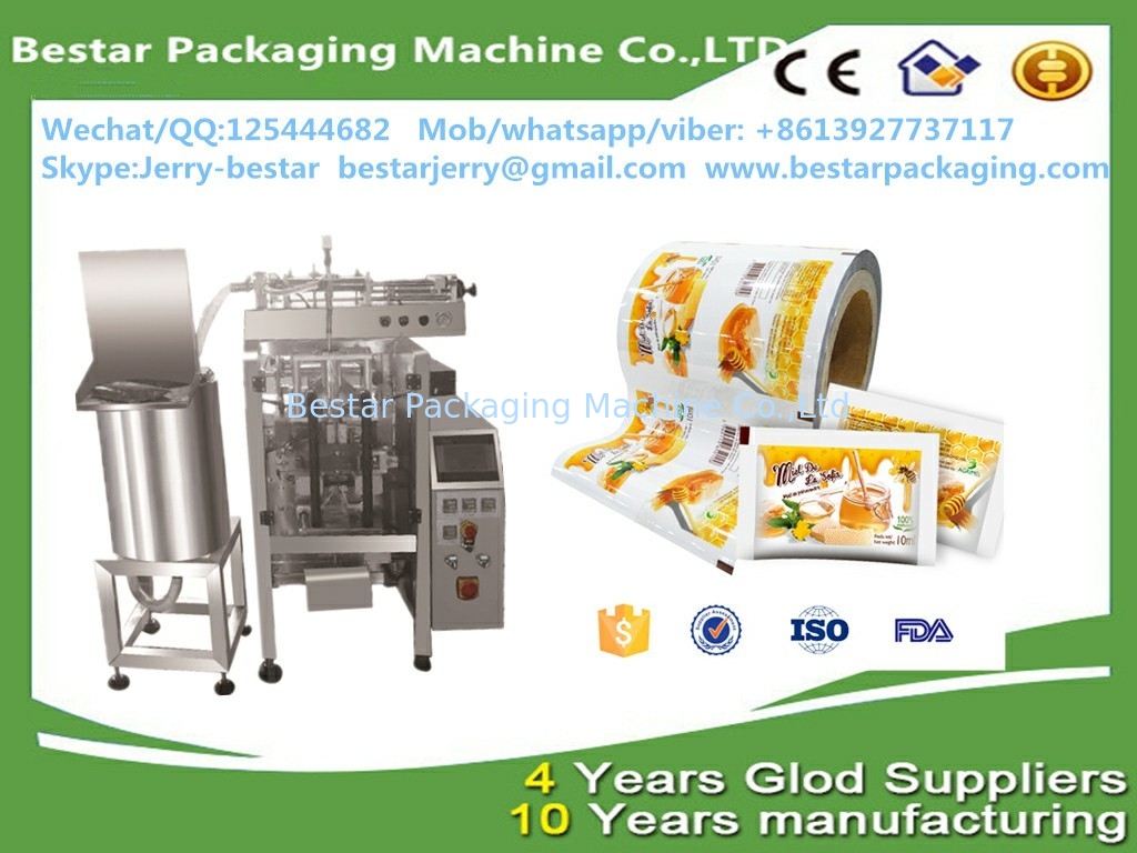 Embalaje de alimentos de calidad alimenticia rollo de película de plástico para bolsa de agua 500ml & bestar máquina de embalaje