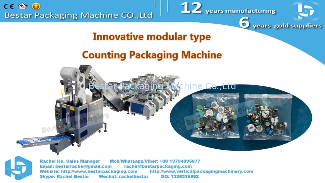Bestar nuevo diseño innovador de tipo modular máquina de conteo de embalaje con 10 tolvas