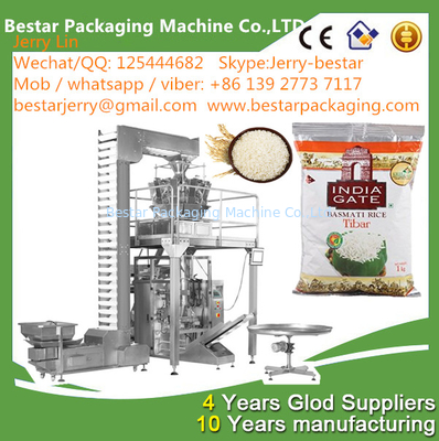 Máquina automática de embalaje de bolsas de arroz BSTV-420AZ 500g,1kg,2kg,2.5KG, 3KG, 5KG