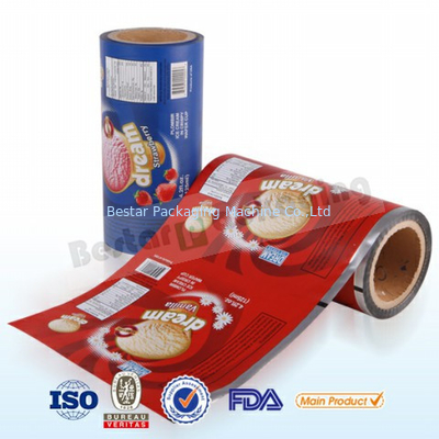 Película de plástico alimentario para el embalaje de helados.Rollo de película de plástico para el embalaje de alimentos con máquina de embalaje bestar