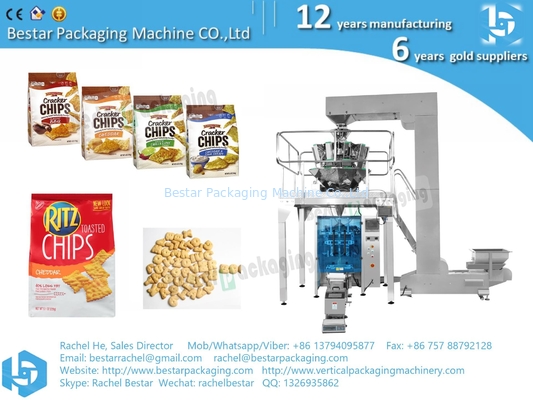 Precio de fábrica máquina de embalaje de granulados de alimentos con pesadora y pantalla táctil
